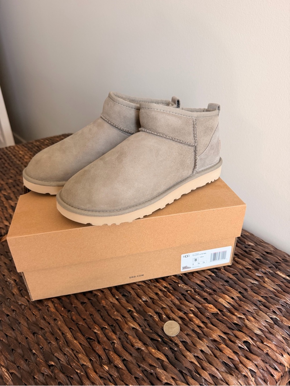 Brand new! Ugg ultra mini, size 8
